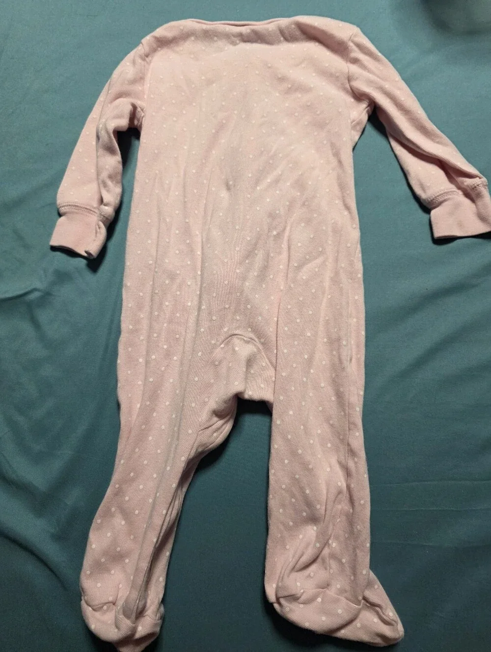Carter's Pink Polka Dot Footed Pajamas